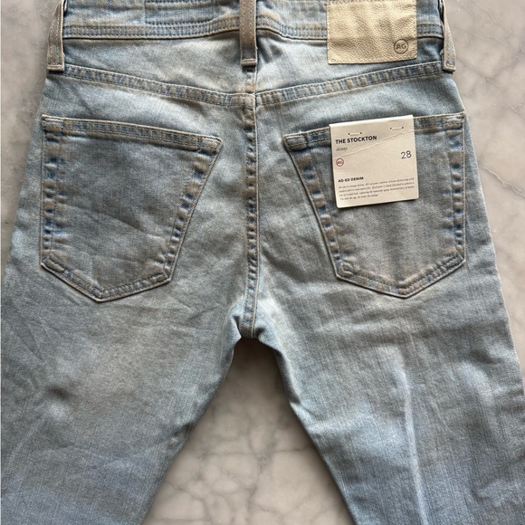AG Men’s 28x34 The Stockton Skinny Fit Jeans Faded Light Wash NWT - Picture 4 of 9